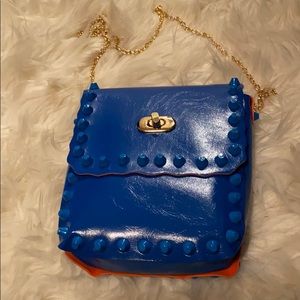 Blue Shoulder purse